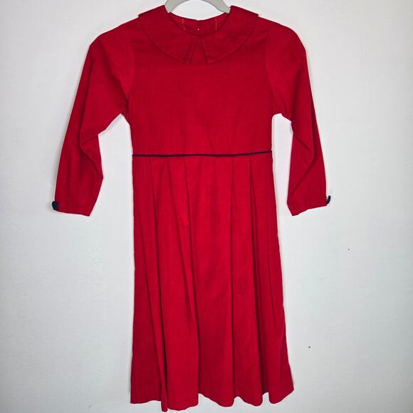 Just Ducky Corduroy Dress In Red. Size 8. Midi Length. - Picture 1 of 9
